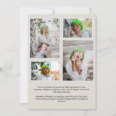 シンプルArch Light Beige Photo Collage卒業 案内状 (裏面)