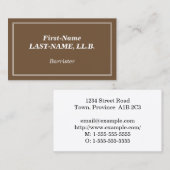 シンプルBarristerプロファイルカード 名刺 (正面/裏面)