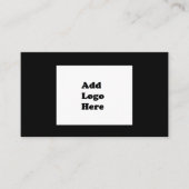 シンプルBasic Black Business Logo 名刺 (正面)