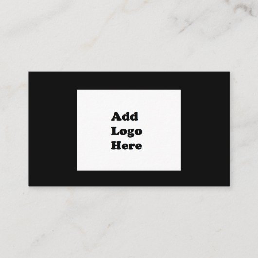 シンプルBasic Black Business Logo 名刺 (正面)