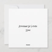 シンプルBe Mineオープン赤いハートバレンタインズデイカード シーズンカード (裏面)