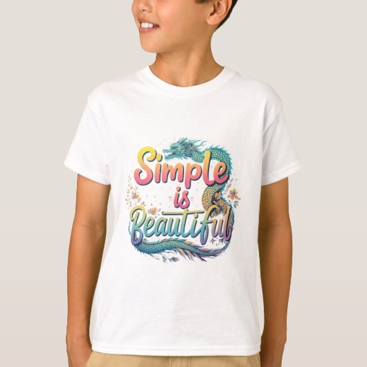 シンプルBeautiful Kids Basic Tシャツ (正面)