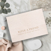 シンプルBeigeミニマモダンリスト紹介カード 名刺