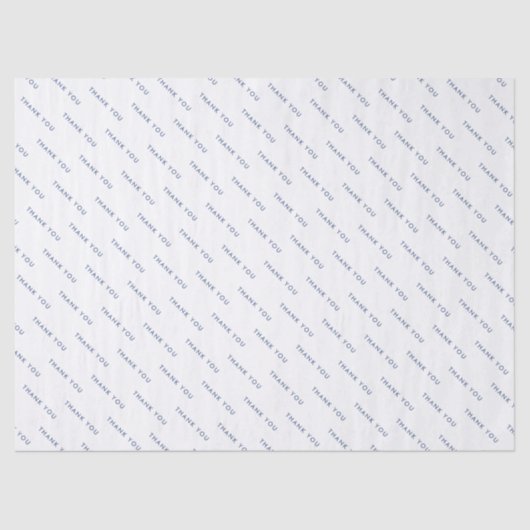 シンプルBeige Blue Packaging Businessありがとう 薄葉紙 (正面)