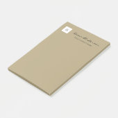 シンプルBlackとTan Post-It Notes ポストイット (アングル)