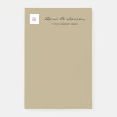 シンプルBlackとTan Post-It Notes ポストイット (正面)