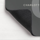 シンプルBlack and Grayスタイリッシュ () マウスパッド (コーナー)