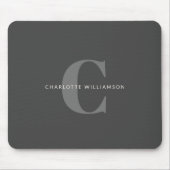 シンプルBlack and Grayスタイリッシュ () マウスパッド (正面)