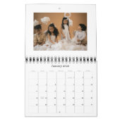 シンプルBlack Beige USA America Weeklyプランナー2025 カレンダー (1月 2026)