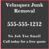 シンプルBlack Business Promotion広告's シール (正面)