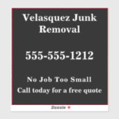 シンプルBlack Business Promotion広告's シール (シート)