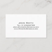 シンプルBlack & Green Swooshモダン – 名刺 (裏面)