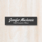 シンプルBlack Office Door Sign Door Sign サインプレート (正面)