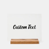 シンプルBlack Script Your Textテンプレート アクリルサイン (正面)