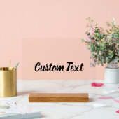 シンプルBlack Script Your Textテンプレート アクリルサイン (ウェディング)