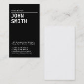 シンプルBlack Video Editor名刺 名刺 (正面/裏面)