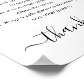 シンプルBlack & White Covid Safety Guidelinesパーティー ポスター (角)