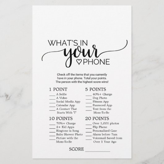 シンプルBlack Writhlあなたの電話ゲームの中の何 (裏面)