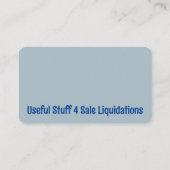 シンプルBlueカスタマイズ可能サンキューカード エンクロージャーカード (裏面)