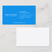 シンプルBlue Customizable Business Cardテンプレート 名刺 (正面/裏面)