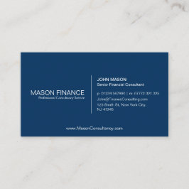 シンプルBlue Customizable Business Cardテンプレート 名刺