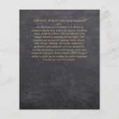 シンプルBODA結婚の文字スペインののみInv (裏面)