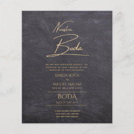 シンプルBODA結婚の文字スペインののみInv