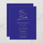 シンプルBODA結婚の文字スペインののみInv (正面/裏面)