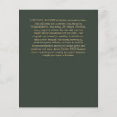 シンプルBODA結婚の文字スペインののみInv チラシ (裏面)