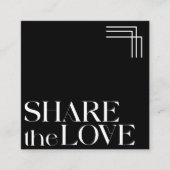 シンプルBohoエレガント白黒紹介カード 紹介カード (正面)