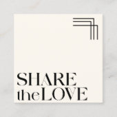 シンプルBohoエレガント白黒紹介カード 紹介カード (正面)