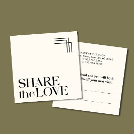 シンプルBohoエレガント白黒紹介カード 紹介カード