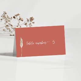 シンプルBohoテーエレガントブル番号カード プレイスカード