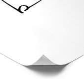 シンプルBoho Photo Overlay Welcome to Baby Shower ポスター (角)