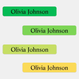 シンプルBoho Rainbow Kids防水名ラベル ラベル