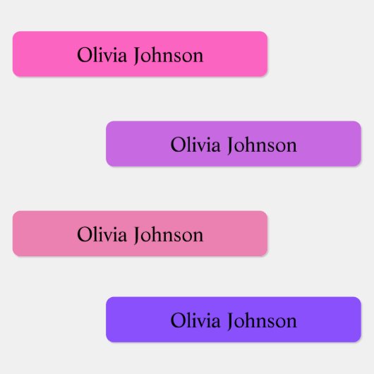 シンプルBoho Rainbow Kids防水名ラベル ラベル (グループ)