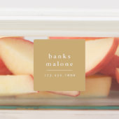 シンプルBoho Rainbow Kids防水名 ラベル (貼付)