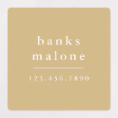 シンプルBoho Rainbow Kids防水名 ラベル (デザイン1)