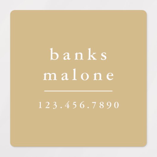 シンプルBoho Rainbow Kids防水名 ラベル (デザイン1)