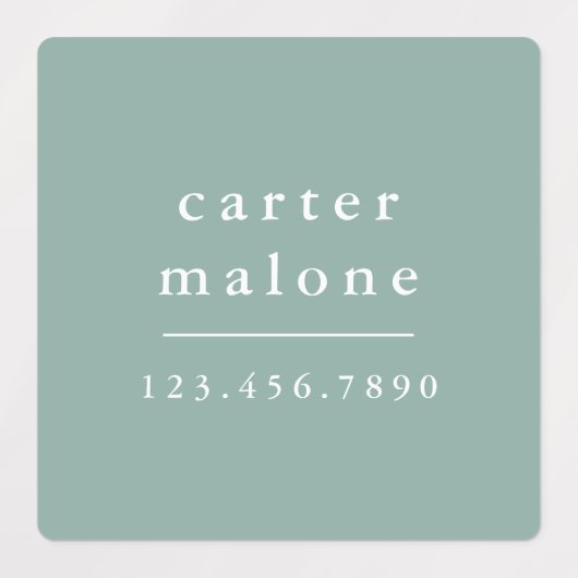 シンプルBoho Rainbow Kids防水名 ラベル (デザイン2)