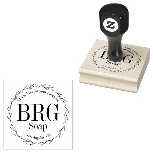 シンプルBotanical Monogramご購入ありがとうございます ラバースタンプ (押印)