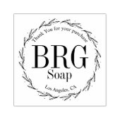 シンプルBotanical Monogramご購入ありがとうございます ラバースタンプ (インプリント)