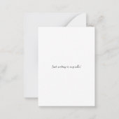 シンプルBow音楽エレガント付きチェロクラシカル&チェロ ノートカード (裏面)