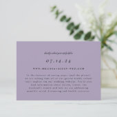 シンプルBranchのオ結婚ンラインRSVPおよび情報カード セーブザデート (スタンド正面)