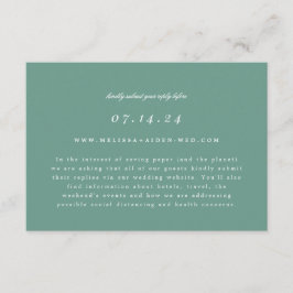 シンプルBranchのオ結婚ンラインRSVPおよび情報カード セーブザデート
