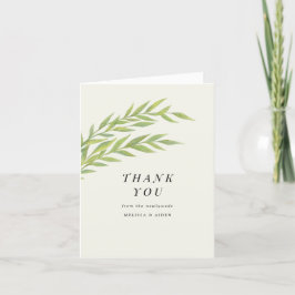 シンプルBranch結婚's Thank You Note サンキューカード