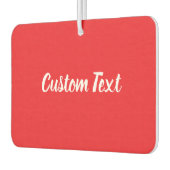 シンプルBrightスクリプ赤と白ト文字テンプレート カーエアーフレッシュナー (左)