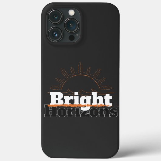 シンプルBright Horizons iPhone 13 Pro Maxケース Case-Mate iPhoneケース (裏面)
