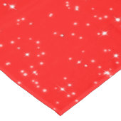 シンプルBRIGHT REDまたはYour Colorの雪と星 テーブルクロス (アングル)