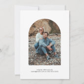 シンプルBubbles & モダン Brewsカップルのシャワーフォト 招待状 (裏面)